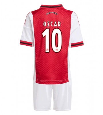 Ajax Oscar Gloukh #10 Hjemmebanesæt Børn 2025-26 Kort ærmer (+ korte bukser)